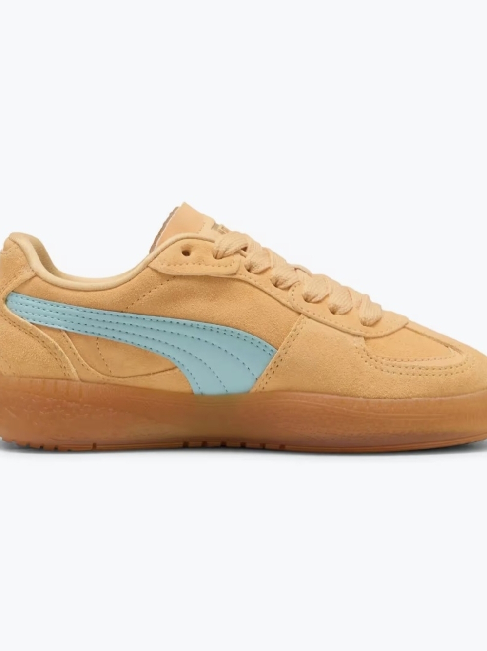 NEW PUMA 7  Palermo Moda Xtra Gum Lace Up Womens Orange Sneakers Casual 40032306 - Picture 6 of 13